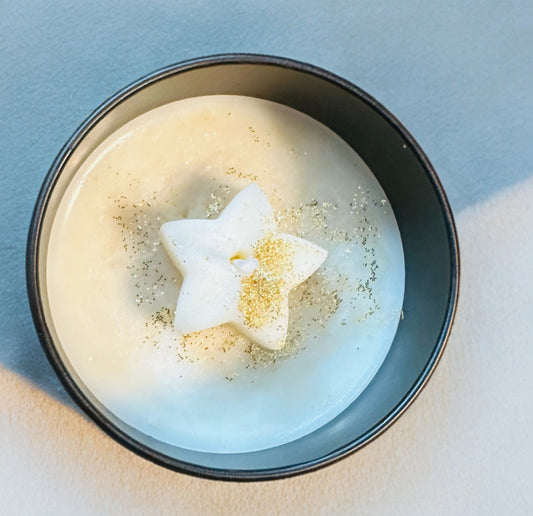 Notte Stellata - Candela di Soia con Stella Glitterata