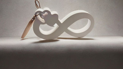 Infinity. Un'opera d'arte decorativa fatta a mano in ceramica.Bougies, Kerzen