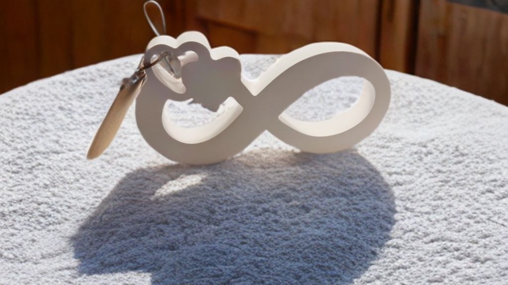 Infinity. Un'opera d'arte decorativa fatta a mano in ceramica.Bougies, Kerzen